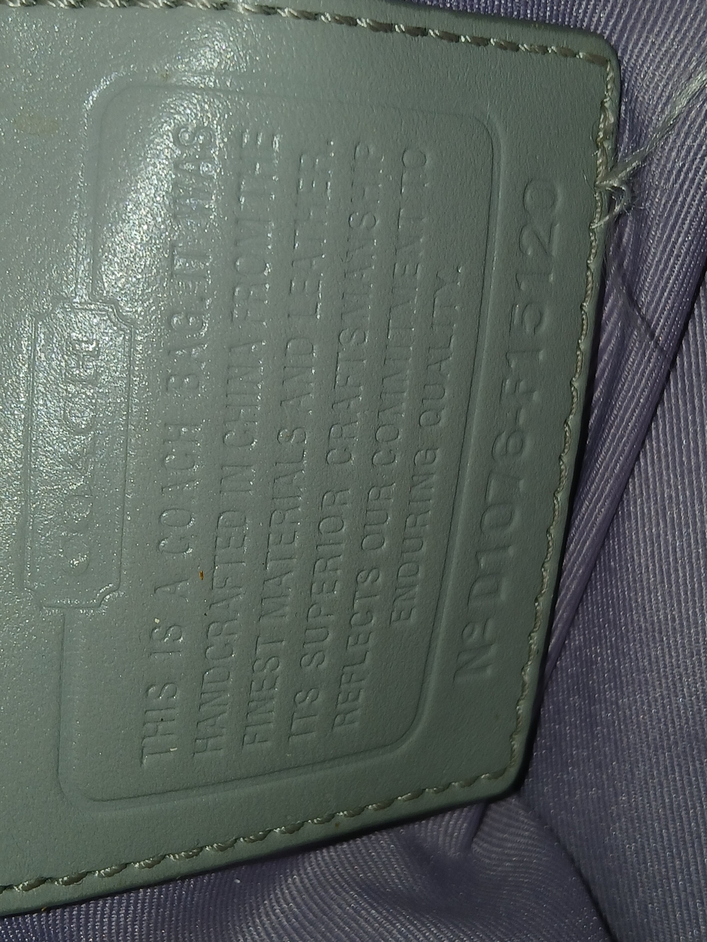 Vintage Coach F15120 Penelope Signature line - Gray. Gently Used Good Condition - Picture 7 of 10